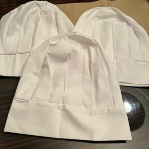 NWOT Bundle of 3 White Chef Hats
